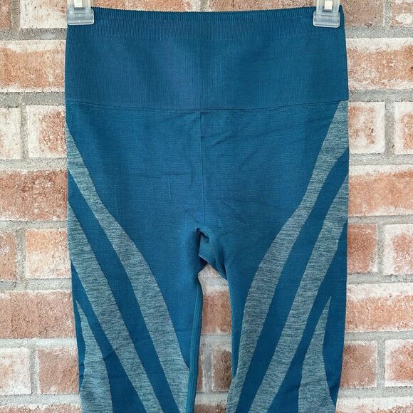 Fabletics Women's High Waisted Seamless Dot Tight Leggings XS Teal Blue - Picture 6 of 11